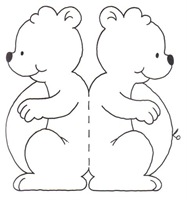 Dibujos colorear, recortar y pegar